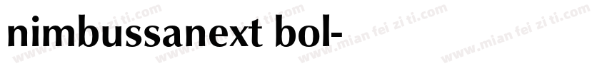 nimbussanext bol字体转换